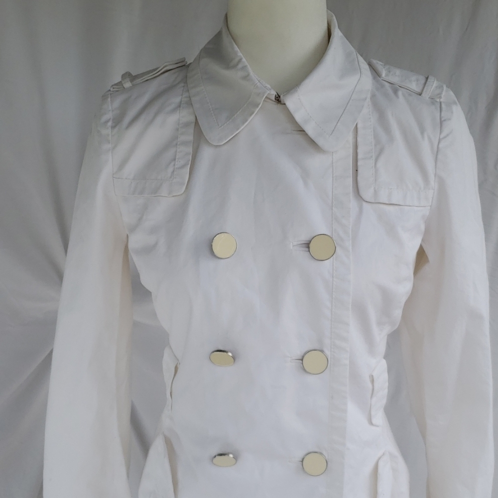 Banana republic white dressy coat size xs